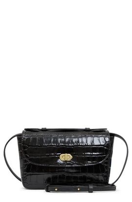 Clare V. Clare V. Kathryn Croc Embossed Leather Shoulder Bag
