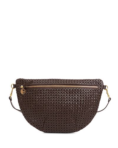 Clare V. Clare V. Large Woven Leather Fanny Pack
