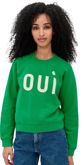 Clare V. Clare V. Le Court Sweatshirt Green