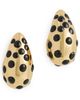 Clare V. Clare V. Le Drop Earrings Black/Gold One - 1