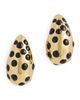 Clare V. Clare V. Le Drop Earrings Black/Gold One - 5