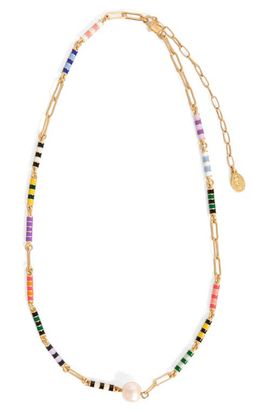 Clare V. Clare V. Le Stripe Freshwater Pearl Necklace