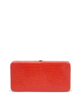 Clare V. Clare V. Le Tabac Lizard Embossed Leather Clutch