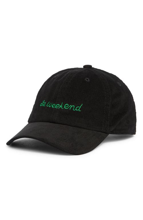 Clare V. Clare V. Le Weekend Cotton Corduroy Baseball Cap