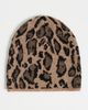 Clare V. Clare V. Leopard Knit Beanie Camel Jaguar One - 2