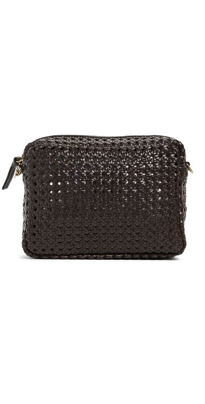 Clare V. Clare V. Midi Rattan Sac Crossbody Bag Chocolate One