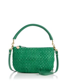Clare V. Clare V. Moyen Messenger Woven Leather Crossbody Bag