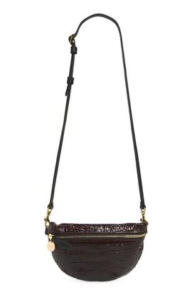 Clare V. Clare V. Petite Fanny Croc Embossed Leather Belt Bag