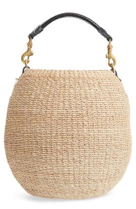 Clare V. Clare V. Pot de Miel Top Handle Straw Basket Bag