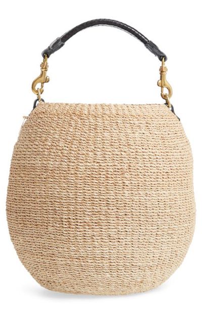 Clare V. Clare V. Pot de Miel Top Handle Straw Basket Bag