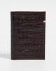 Clare V. Clare V. Roma Croco Passport Sleeve Mahogany One - 2