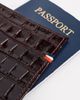 Clare V. Clare V. Roma Croco Passport Sleeve Mahogany One - 4