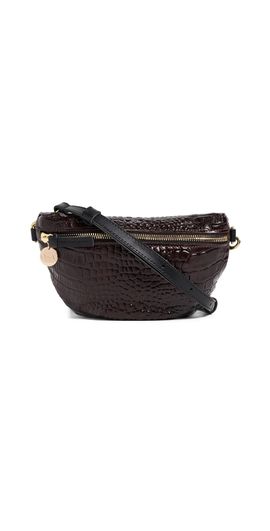 Clare V. Clare V. Roma Croco Petite Fanny Mahogany One