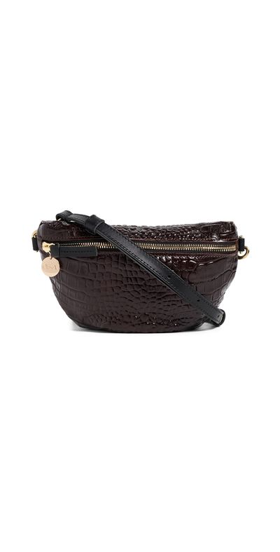 Clare V. Clare V. Roma Croco Petite Fanny Mahogany One