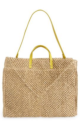 Clare V. Clare V. Simple Woven Raffia Tote Bag