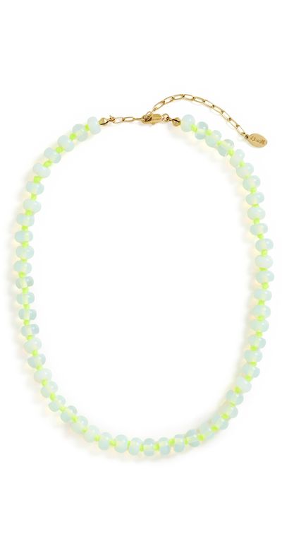 Clare V. Clare V. Stone Slice Necklace Moonstone One