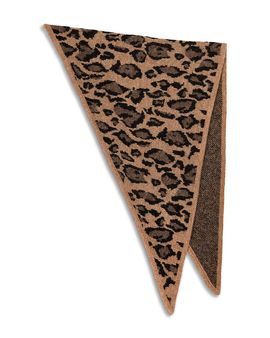 Clare V. Clare V. Triangle Leopard Print Scarf