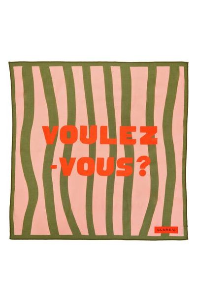 Clare V. Clare V. Voulez-Vous Cotton Bandana