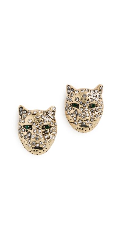 Clare V. Clare V. Whiskers Stud Earrings Clear One