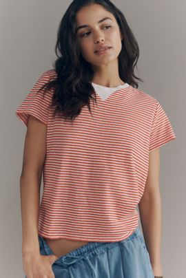 Clare V. Cotton Linen Classic Tee