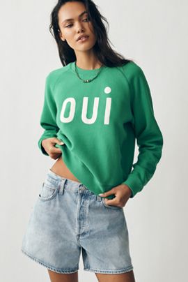 Clare V. Oui Le Court Sweatshirt