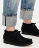 Clarks Clarks Wallabee Boots Black Suede - 3