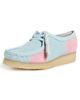 Clarks Clarks Wallabee Flats Pale Blue Stripe - 1