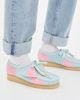 Clarks Clarks Wallabee Flats Pale Blue Stripe - 3