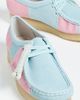 Clarks Clarks Wallabee Flats Pale Blue Stripe - 5