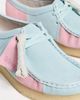 Clarks Clarks Wallabee Flats Pale Blue Stripe - 6
