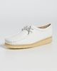 Clarks Clarks Wallabee Flats White Grain Leather - 2
