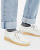 Clarks Clarks Wallabee Flats White Grain Leather - 3