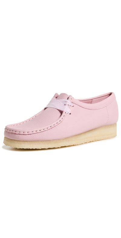 Clarks Clarks Wallabee Shoes Baby Pink Leather