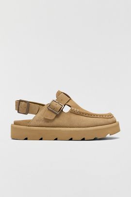 Clarks Clarks Women's Meare Easy Slingback Mules in Maple Suede, Women's at Urban Outfitters