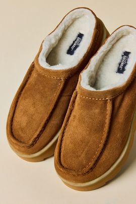 Clarks Clarks Women's Meare Suede Mule in Caramel Suede, Women's at Urban Outfitters
