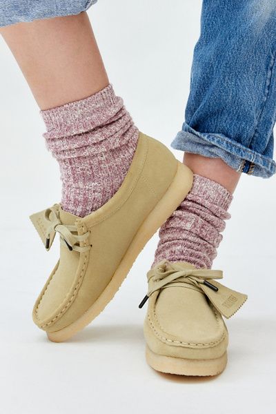 Clarks Clarks Women's Wallabee Suede Shoe in Maple Suede, Women's at Urban Outfitters
