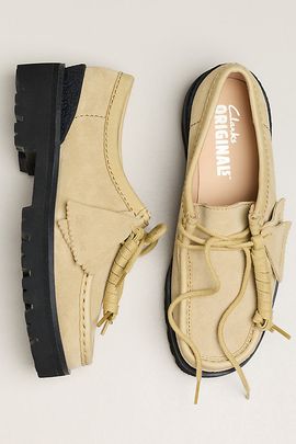 Clarks Walla Yukoner Suede Moc Toe Oxfords
