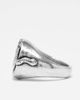 Classics 77 Classics 77 chained snake signet ring in silver - 2