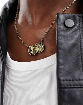 Classics 77 Classics 77 elemental double coin necklace in gold