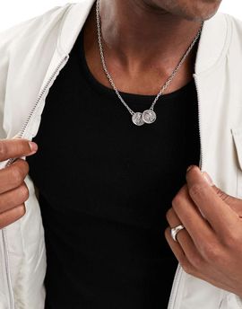 Classics 77 Classics 77 elemental double coin necklace in silver