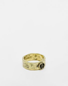 Classics 77 Classics 77 peace of mind symbol band ring in gold