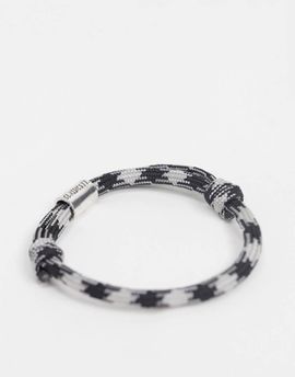 Classics 77 Classics 77 rope bracelet in black and grey