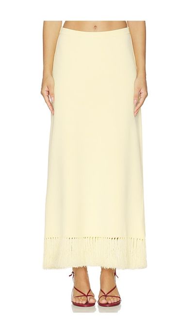 Clea Clea Amelia Fringe Hem Skirt