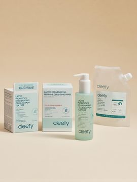 cleety Women's Cleanse Gelling Wash Tea Tree Daily Packag