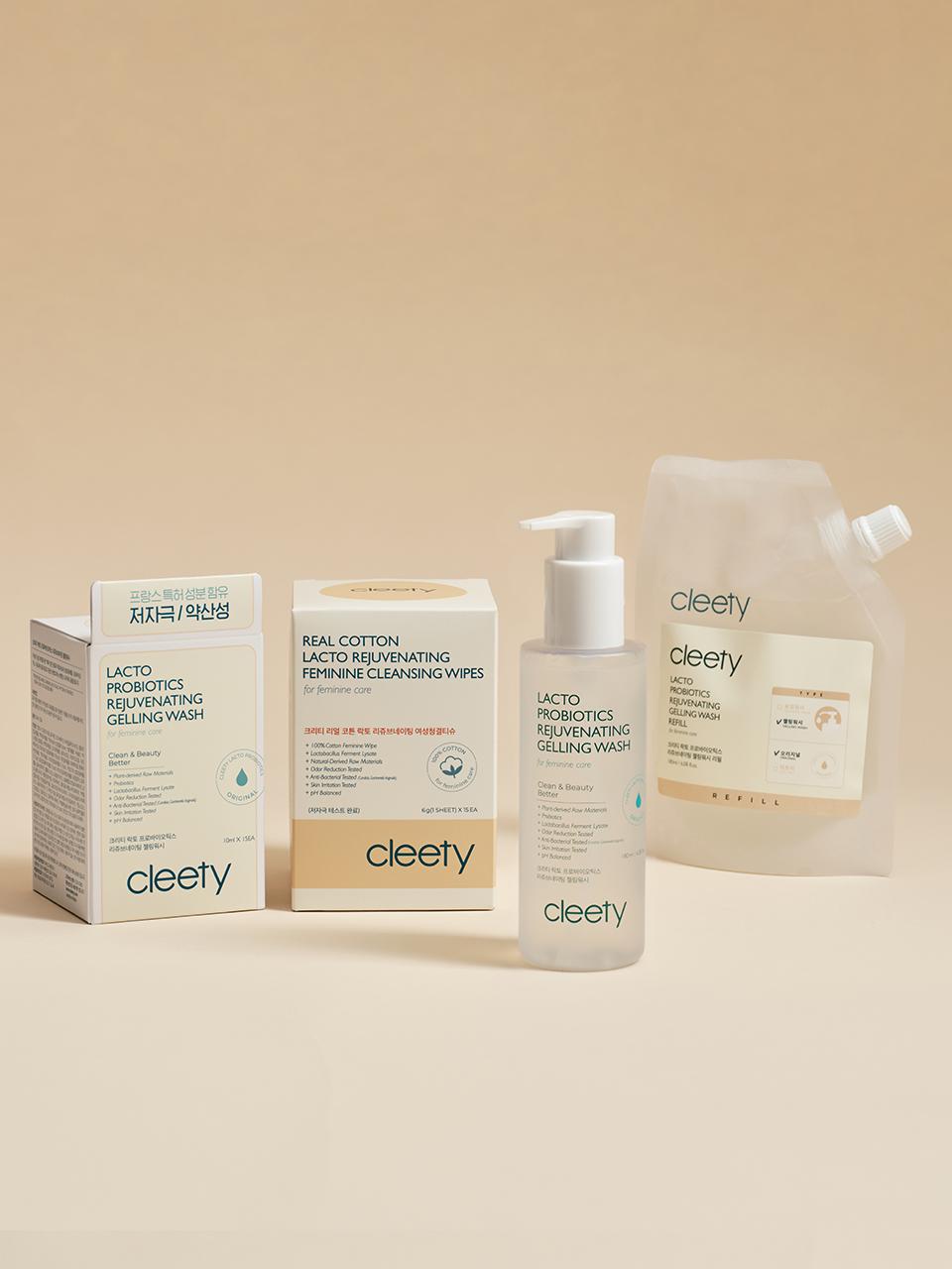 cleety Women's detergent Gelling Wash Daily Package 4 Com