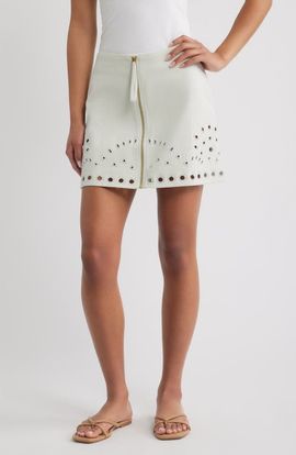 Cleobella Cleobella Adelaide Eyelet Cotton Twill Miniskirt