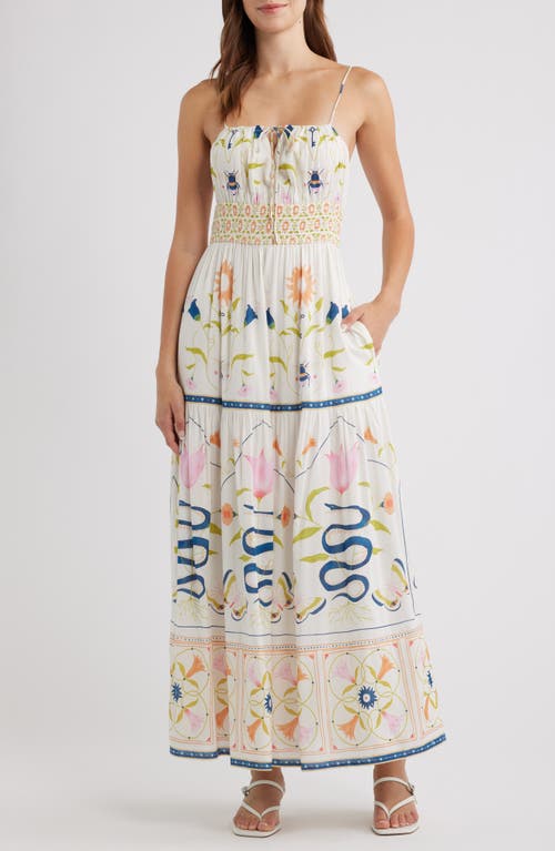 Cleobella Cleobella Adria Smocked Waist Cotton Blend Sundress
