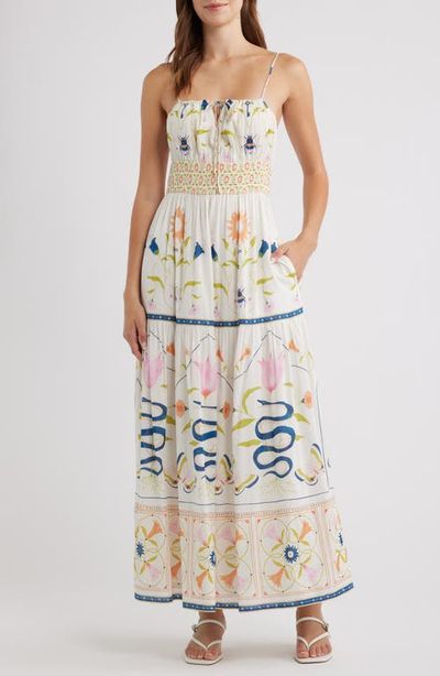 Cleobella Cleobella Adria Smocked Waist Cotton Blend Sundress