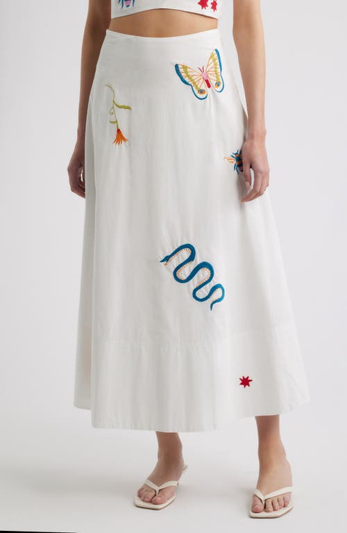 Cleobella Cleobella Eden Embroidered Organic Cotton Maxi Skirt