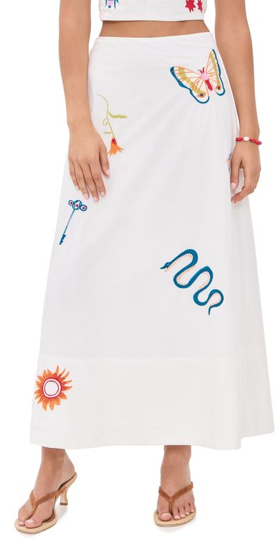 Cleobella Cleobella Eden Skirt Montecito Embroidery Motif